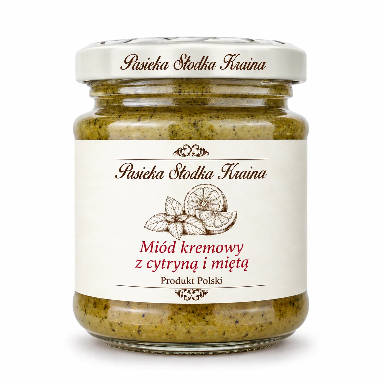 🍯🍋🌿 MIÓD Z CYTRYNĄ I MIĘTĄ 220g